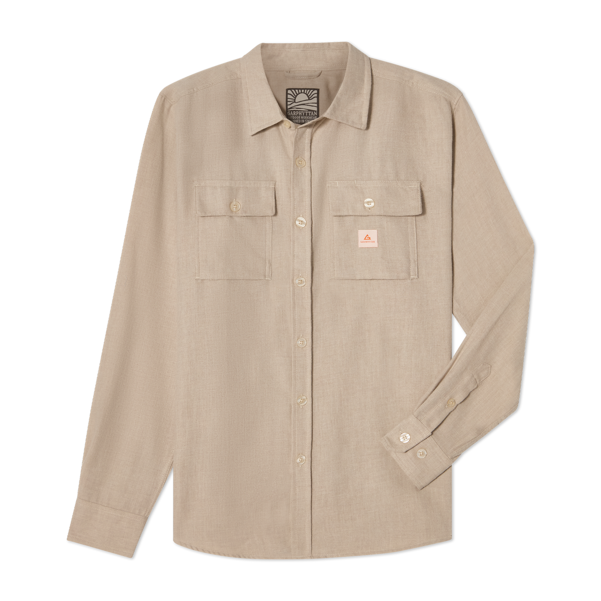 Garden Shirt Beige Melange M’s