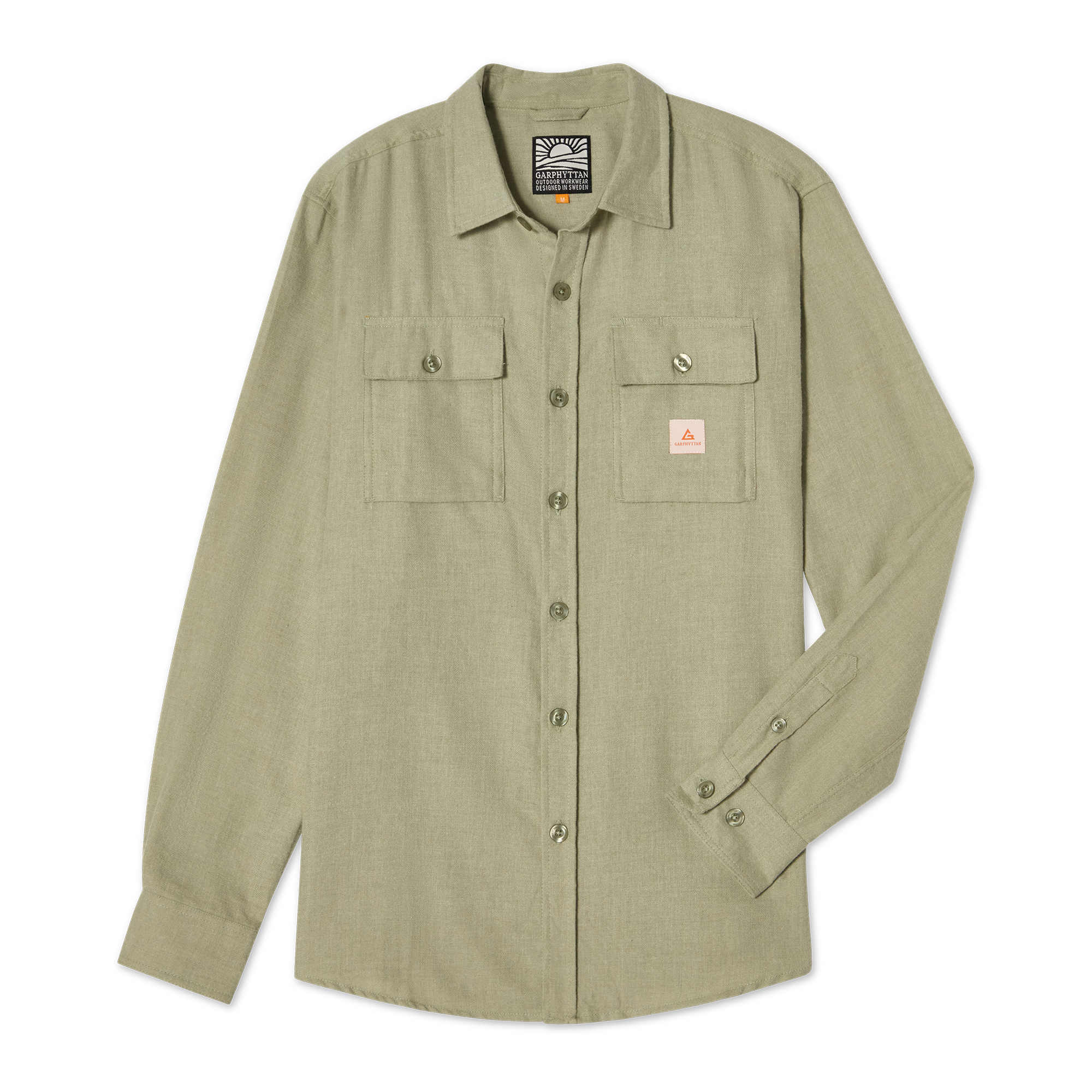 Garden Shirt Green Melange M’s