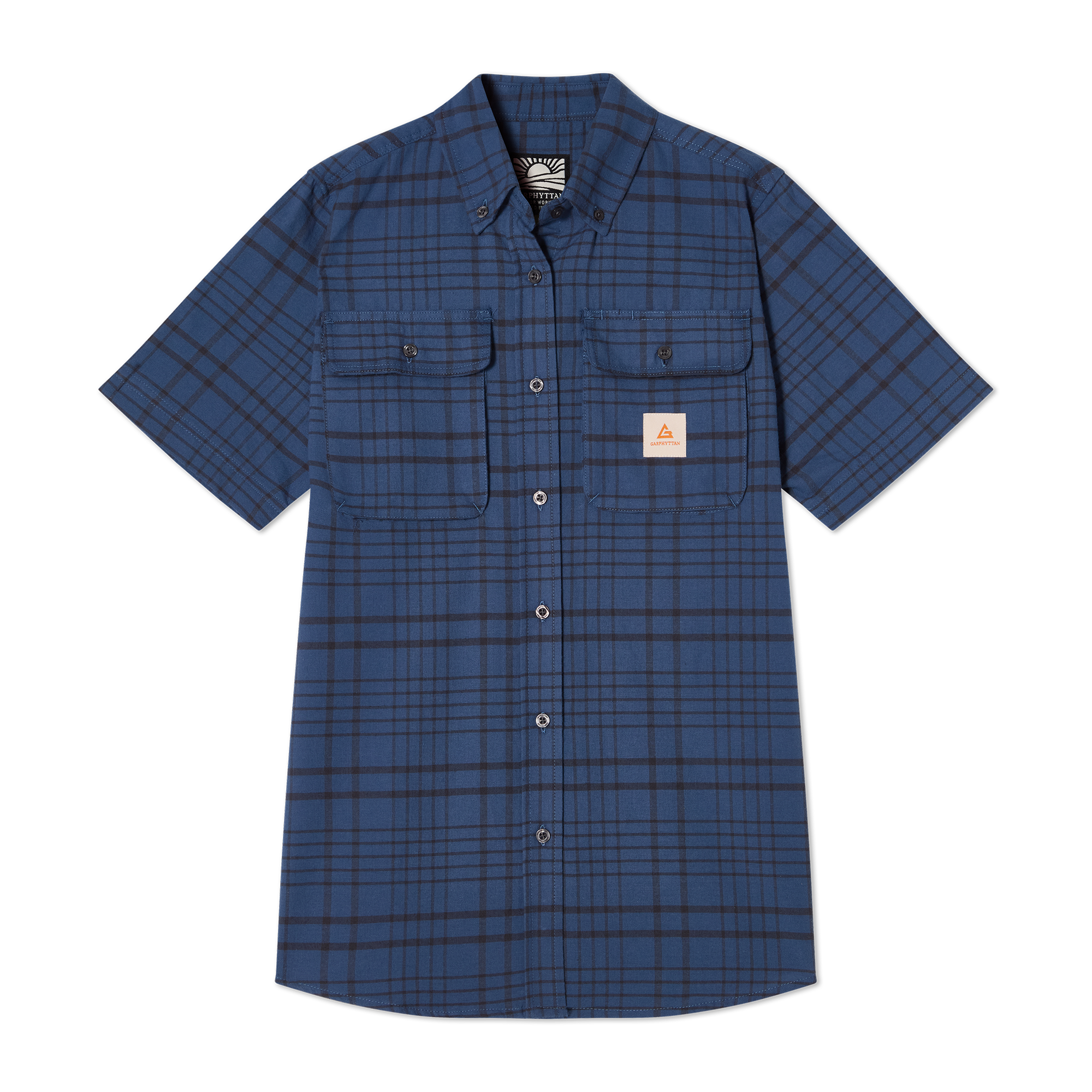 Farmer Short Sleeve Shirt Blue Comb W’s